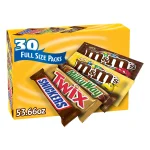 🔥🔥30 Mars Variety Pack Snickers M&M Chocolate Peanuts Twix MilkyWay Candy Snacks(Each person is limited to purchasing 2 items. Please do not place duplicate orders!)