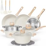 [New Users Sale]17 Pcs Pots and Pans Set Non Stick Kitchen Cookware Sets