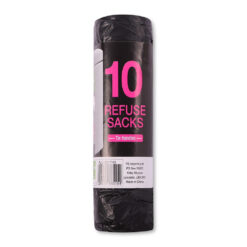 Bin Bags with Tie Handle 70 Litres x 10 Pack