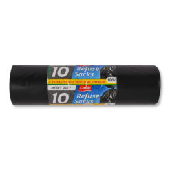 Heavy Duty Black Bin Bags 100 Litres x 10 Pack