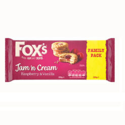 Fox's Jam 'n Cream Biscuits Raspberry & Vanilla 300g