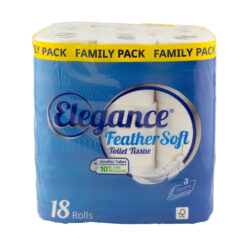 Elegance Feather Soft Toilet Tissue 3 Ply 18 Pack