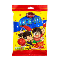 Sweetworld Lick It Whistle Lolly Pops Strawberry 200g