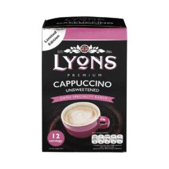Lyons Premium Cappuccino Unsweetened Sachets 15g x 12 Pack