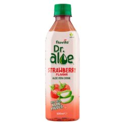 Flavita Dr Aloe Strawberry Flavour Aloe Vera Drink 500ml
