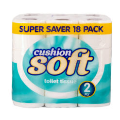 Cushion Soft Toilet Tissue 2 Ply 18 Pack