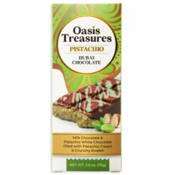 Oasis Treasures Pistachio Dubai Chocolate: 24-Piece Case