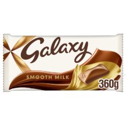 Galaxy Smooth Milk Chocolate Bar - 360g for Movie Night Indulgence Chocolate Snack