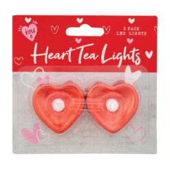 Heart LED Tealights 2 Pack