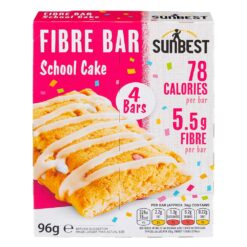 Sun Best School Cake Fibre Bars 4 x 24g