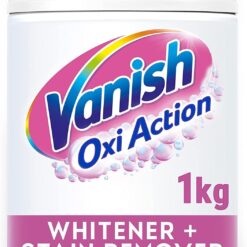 Vanish Oxi Action Whitener and Stain Remover Powder for Whites 1kg