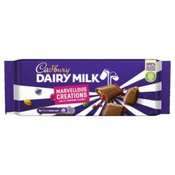 Cadbury Dairy Milk Marvellous Smashables - Jelly & Popping Candy Milk Chocolate Bar, 162g