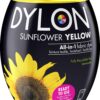 Dylon Washing Machine Fabric Dye Pod - Sunflower Yellow, 350g