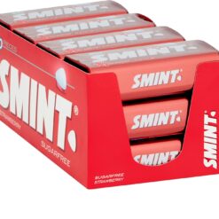 Smint Sugarfree Mints - 50 XXL Strawberry Mints (Pack of 12 Tins)
