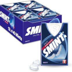 Smint Peppermint Powermints Sugar-Free Xylitol Tooth-Friendly Mints (Pack of 12, 8g Each)