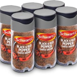 Schwartz - Black & Red Pepper Coarse Ground (45g x 6 Jars)