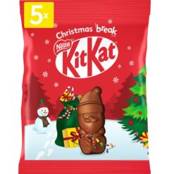 KitKat Pouch Santa 55g - Gluten Free Milk Chocolate Santas with Crispy Wafer