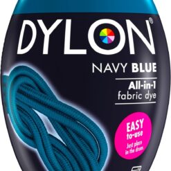 DYLON - Washing Machine Fabric Dye Pod for Clothes & Soft Furnishings, 350g – Navy Blue