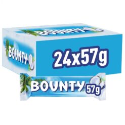 【March Promotion】Bounty Coconut & Milk Chocolate Box, Bulk 24-Pack, 57g Bars
