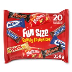【March Promotion】Mars Family Favourites Mixed Bulk Chocolate Multipack 358g - 20 Fun Size Bars & Bags